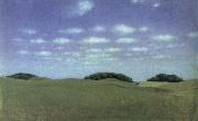 Vilhelm Hammershoi landscape from lejre Germany oil painting artist